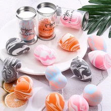 Красота Макияж без латекса Comestic яйцо форма губка слоеное сухое и влажное использование макияж губка