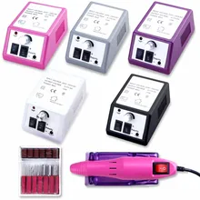 20000 ОБ/мин дрель для ногтей Электрический прибор для маникюра гель для удаления кутикулы шлифовальный инструмент Набор бит Палитра для демонстрации лаков для педикюра машина