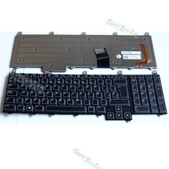 

M17X Spanish Laptop Keyboard For Dell Alienware M18X R4 R5 replacement keyboard SP Spain layout With backlit black color