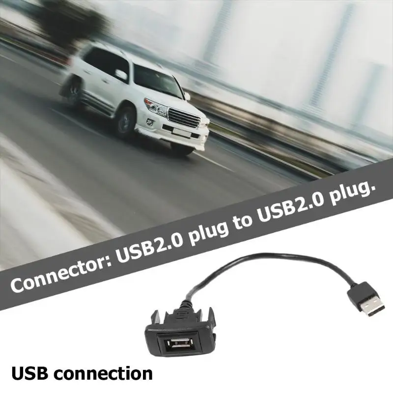 Автомобильный расширительный Кабель адаптер с usb портом для TOYOTA HILUX VIGO FORTUNER 2004 2012