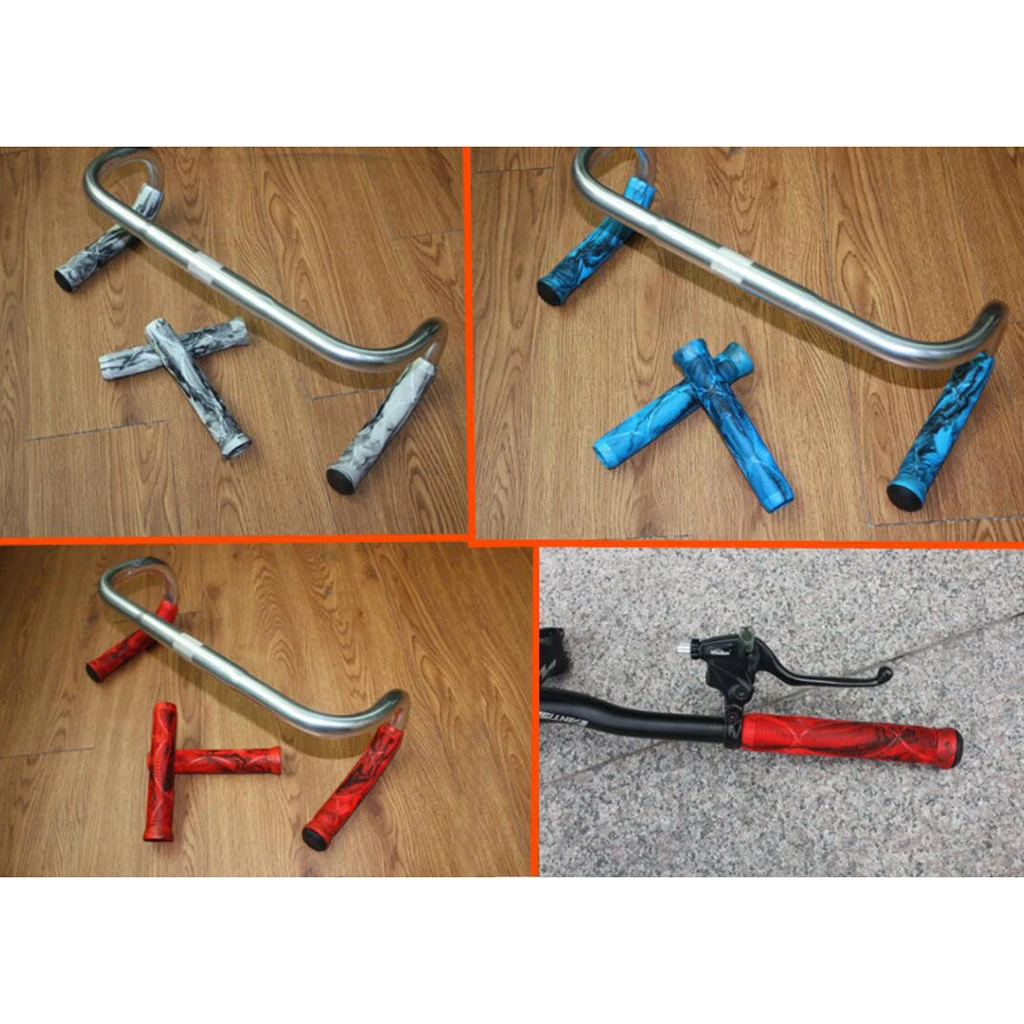 Bike Grips MTB BMX Non-slip Cycling Handlebar Lock on Grip 1Pair