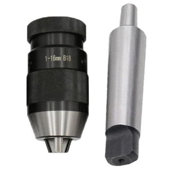 

Self Tighten Keyless Drill Chuck Mt2 B18 Shank Morse Taper 1-16Mm Mt3 B18 Mt4 B18 Light-Duty Hand Tightening Drill Chuck