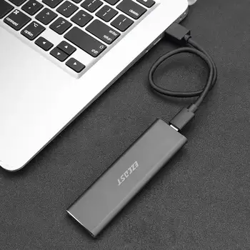 

M2 SSD Case NVME PCIe External Hard Enclosure HDD Box M.2 to USB Type C 3.1 GEN2 M Key Adapter for 2230 / 2242 / 2260 / 2280 SSD
