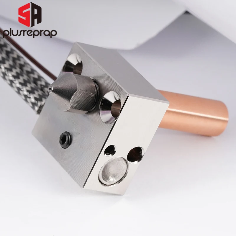 Bloco Aquecido de Cobre para Impressora 3d 5aplus Cr10 Alumínio Latão Chapeado para o Ender Cr10 Ender3 v2 Extrusora Hotend Bocal Mk8 - Imagem 5