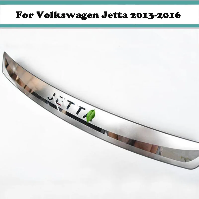 Для Volkswagen VW Jetta 2013- аксессуары Автомобильный задний бампер багажник Накладка на порог ультра-тонкий автомобильный Стайлинг