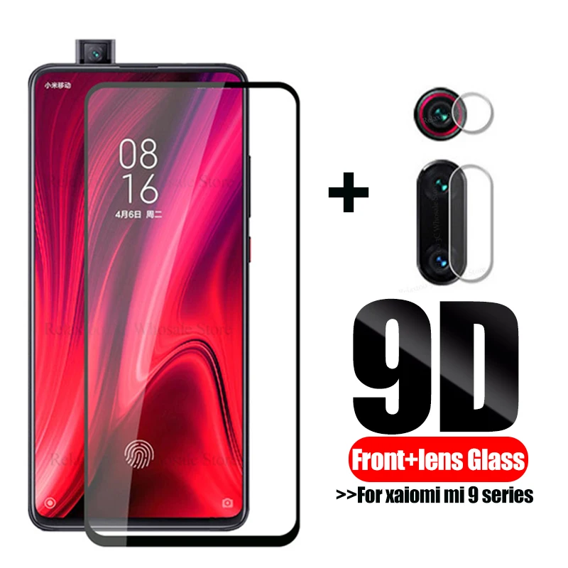 Закаленное стекло 9D 2-в-1 для xiaomi mi 9 t se cc9 cc9E Защитная пленка экрана камеры xiomi xaomi