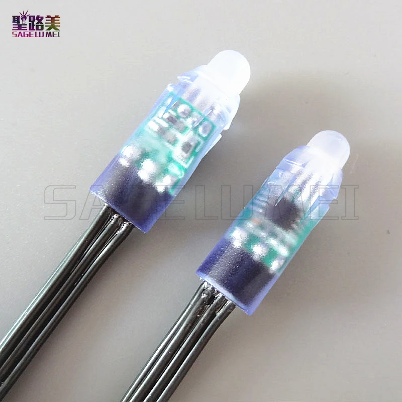 12mm cadena led de alam(#DC12V verde wire) 50 unidslote DC5V12V entrada WS2811 Módulo de píxeles 12mm cadena led de alam(#DC12V verde wire) 50 unidslote DC5V12V entrada WS2811 Módulo de píxeles