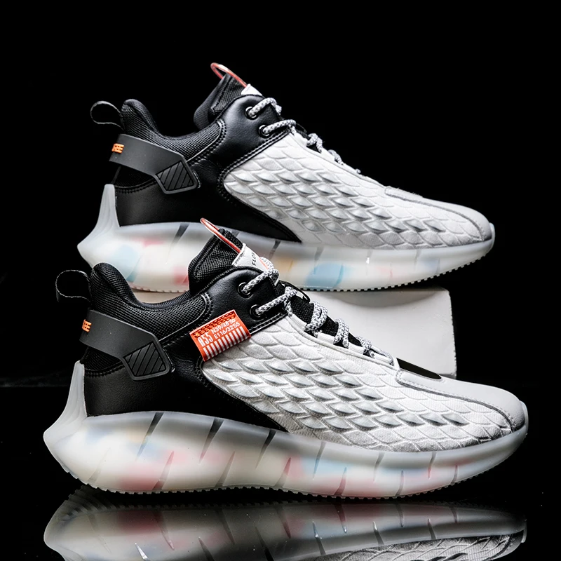 

2020 new autumn and winter men's shoes sports and Leisure full-palm air cushion running shock absorption ultra light men's runni