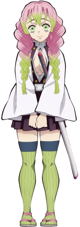 Аниме! Demon Slayer: Kimetsu no Yaiba Kanroji Mitsuri, боевой костюм, Униформа, косплей, костюм на Хэллоуин, новинка