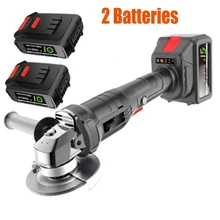 Угловая шлифовальная машина 10000 об/мин шлифовальный станок для резки дерева, металла, камня 2 литий-ионная батарея беспроводная угловая шлифовальная машина