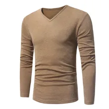 de Qualidade Da Marca Camisola dos homens Algodao пуловеры Camisola Dos Homens Solidos Slim Fit Bordado