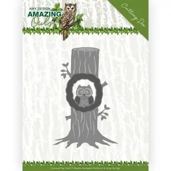 

AliliArts Metal Cutting Dies Owl in Tree diy Scrapbooking Photo Album Decorative Embossing PaperCard Crafts Die 2020