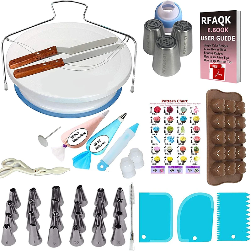 

Baking Tools For Cakes 32 Pcs For Confectioners Baking Silicone Mat For Cakes