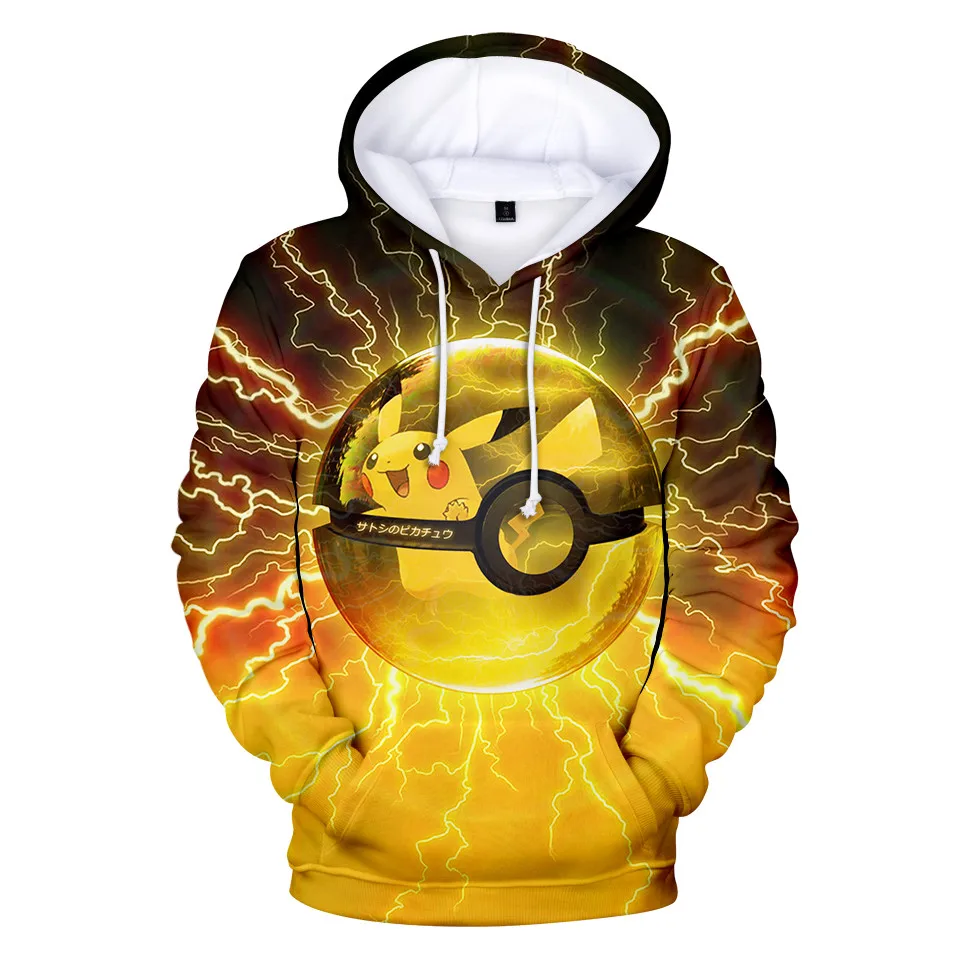 Pikachu Pokemon Go 3D Graphic Sweatshirt Hoodies Men Women Umbreon Sweatshirts Hoodie Men Pullover Boys Game Jacket Clothes