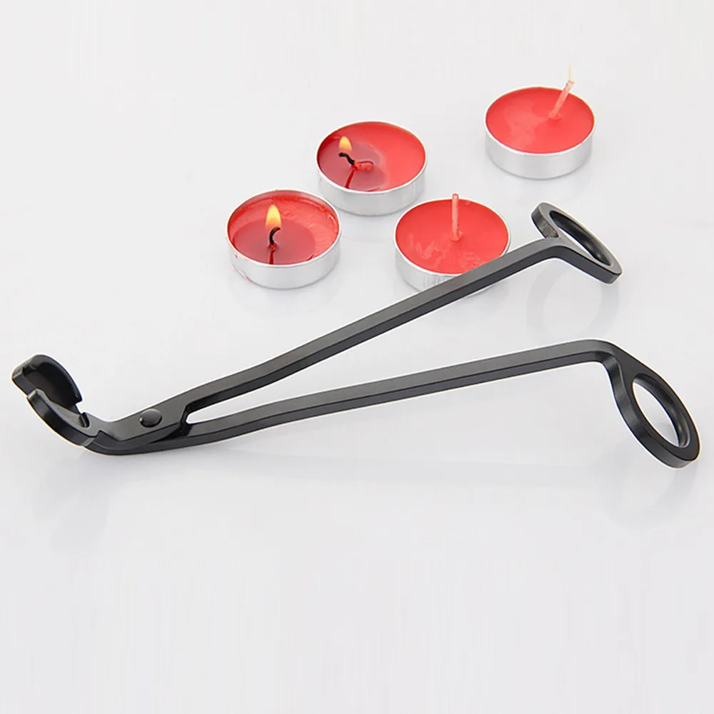 Stainless Steel Candle Wick Trimmer Oil Lamp Trim Scissor Cutter Snuffer Tool Hook Clipper Dropshiping QW | Дом и сад