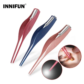 

1pcs Luminescent Ear Digging Forceps Clean Ears Electric Torch Ear Digging The Elderly Adults Children Infants Ear Care