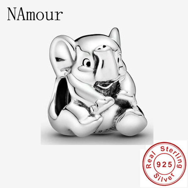 Theo Bear Pig Animal Kingdom Cat Dog Unicorn Bead Fit Original Pandora Charms Silver 925 Bracelet For Women Fashion Jewelry
