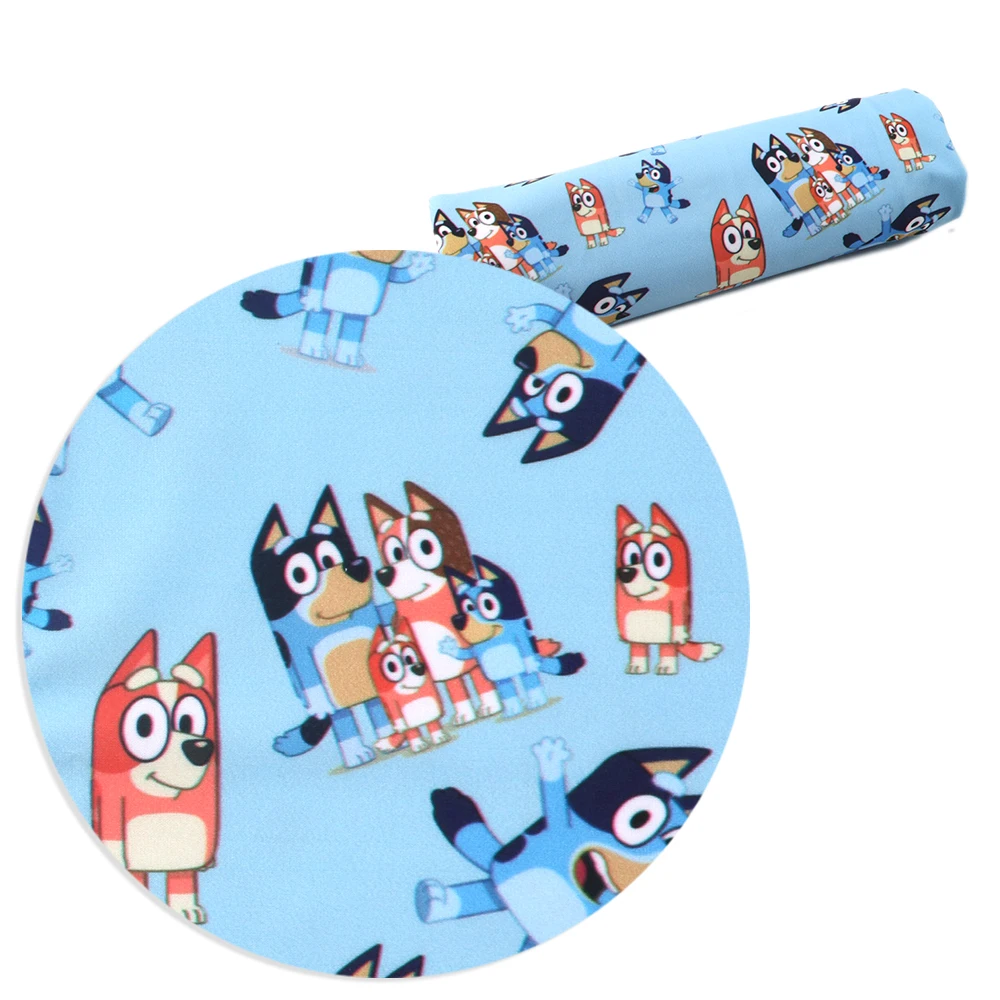 50*140 см с принтом собаки, 4 способа растягивания трикотажная ткань для ткань дом текстиль для шитья, наволочка для подушки, настольная дорожка, c8927