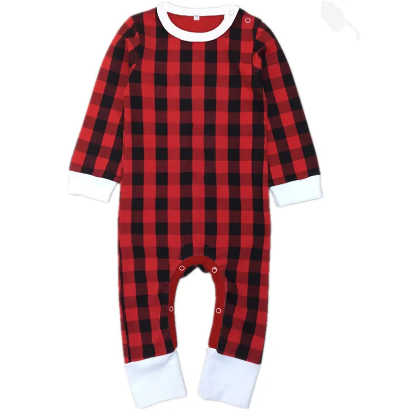 Red Plaid Рождественский комбинезон для маленьких мальчиков и девочек; Зимняя Красная клетчатая Пижама с оленем для новорожденных; Детский комбинезон; одежда для маленьких девочек; одежда для маленьких мальчиков; 30 - Цвет: Red Plaid