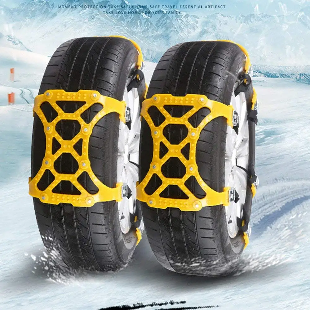 

Car TPU Snow Chains Universal Auto SUV 165-265mm Tyre Wheel Winter Mud Roadway Safety Anti Slip Emergency Security Belt