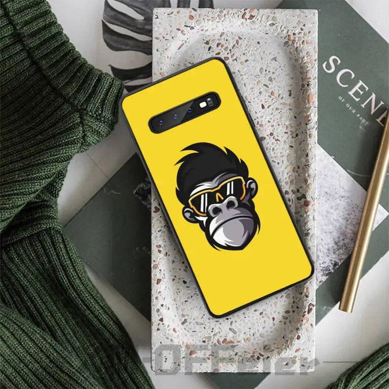Дизайн логотипа обезьяны DIY Роскошный чехол для телефона Samsung S8 Plus S9 S10 plus S10E lite 5G S20