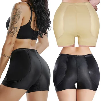 

M-6XL Plus Size Padded Seamless Shorts Panty Women Shapewear for Buttocks Tummy Control Mid Thigh Body Shaper Bodysuit Shaping