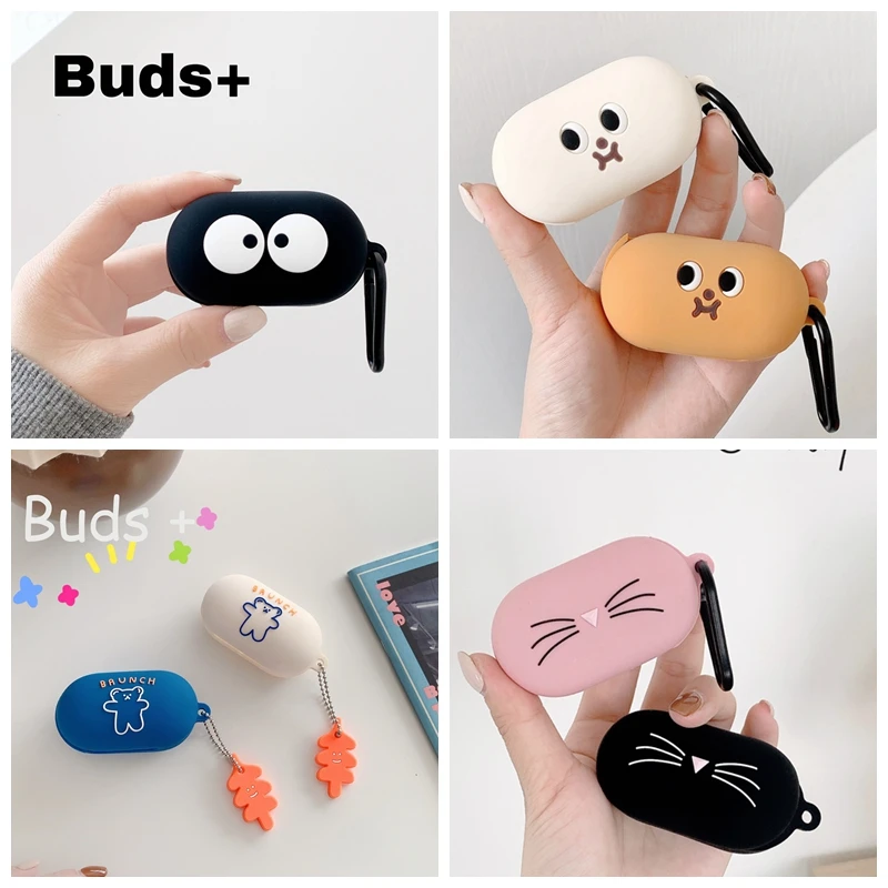 Новый мультяшный чехол для Galaxy Buds / + милый корейский с медведем Samsung Plus