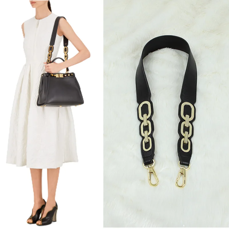 

Women PU Rivet Shoulder Bag Strap Colorful Wide Leather Bag Strap Replacement Bag Part Accessories Summer Long Handbag Belts