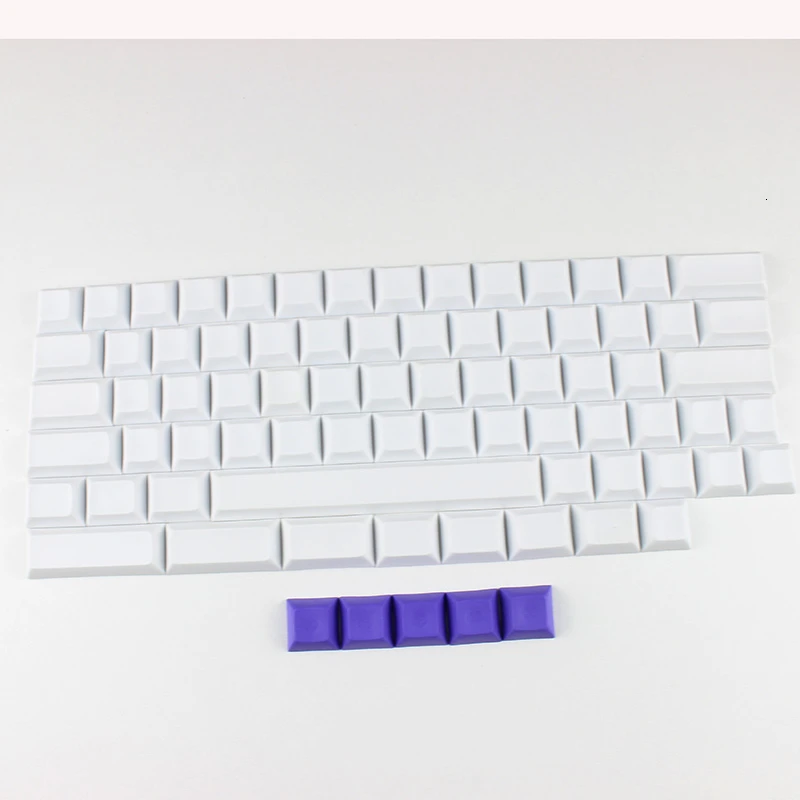 Зеленый IDOBAO пустой 61 64 68 ANSI dsa брелки профиль толщиной PBT Keycap для Cherry MX механическая клавиатура GH60 XD64 GK64 Tada68 - Цвет: Зеленый