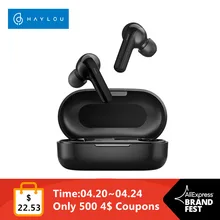 DSP Noise Reduction Haylou GT3 Bluetooth 5.0 Earphones,28hours Music Time Smart Touch Control Wireless Game Headphones