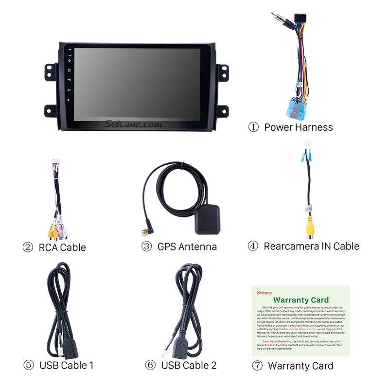 Seicane Android 9 0 2din автомобильный головный блок плеер для 2006 2007 2008 2009 2010 2011 2012 Suzuki SX4