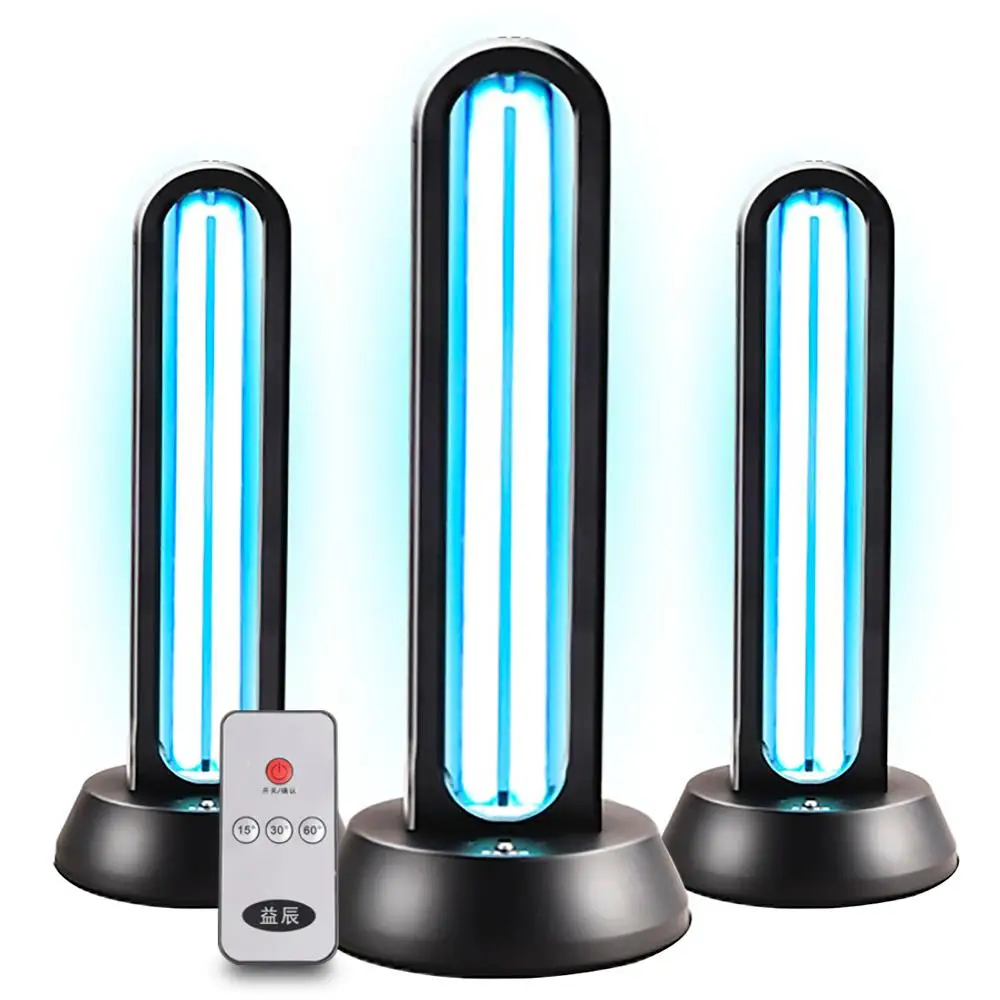 

38W Ozone UV Disinfection Lamp Quartz Sterilizer Remote Control Timer Home Ultraviolet Lamps UVC Germicidal Light Sterilizing