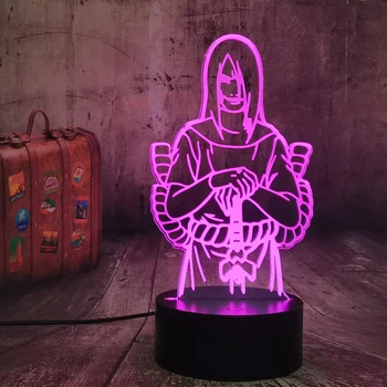 

Acrylic 3D Lamp Naruto Orochimaru Nightlight for Kids Bedroom Decor Cool lamp Table Lamp Child Bedroom Decor Naruto Lampara lava
