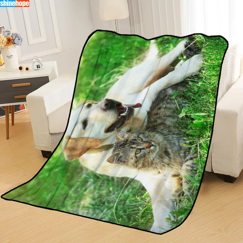Blanket 5 Custom Dog and Cat Blankets for beds throw blanket soft blanket summer blanket anime blanket travel blanket - Цвет: Blanket 5