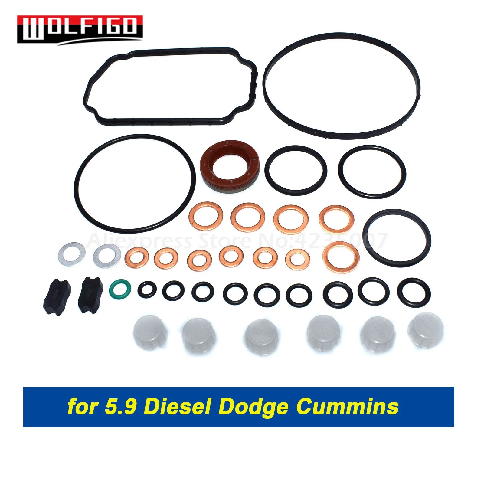 WOLFIGO New 068198620 Diesel fuel pump repair gasket For Alfa Romeo Dodge 5.9L 1467010059 81965026012 7701201419 | Автомобили и