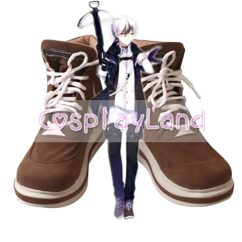 

Ботинки для косплея Arknights Adnachiel, коричневые мужские ботинки, индивидуальные аксессуары, обувь для Хэллоуина