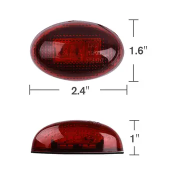 

4pcs Car Fender Marker LED Lights For Ford F350 1999-2010 LED Dually Bed Front/Rear Side Fender Marker Light