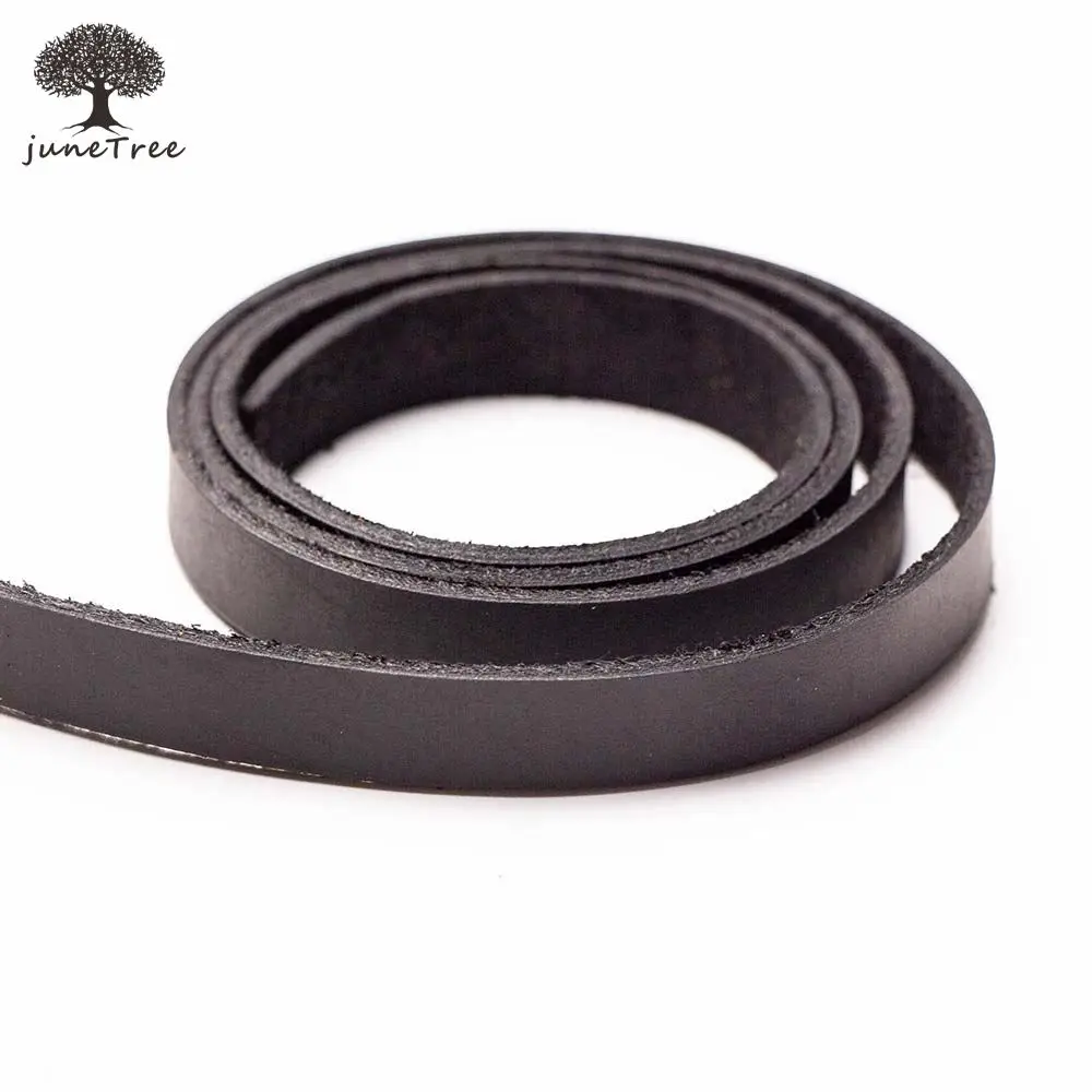 Верхний слой из воловьей кожи juneTree толстая черная полоска натуральной шириной