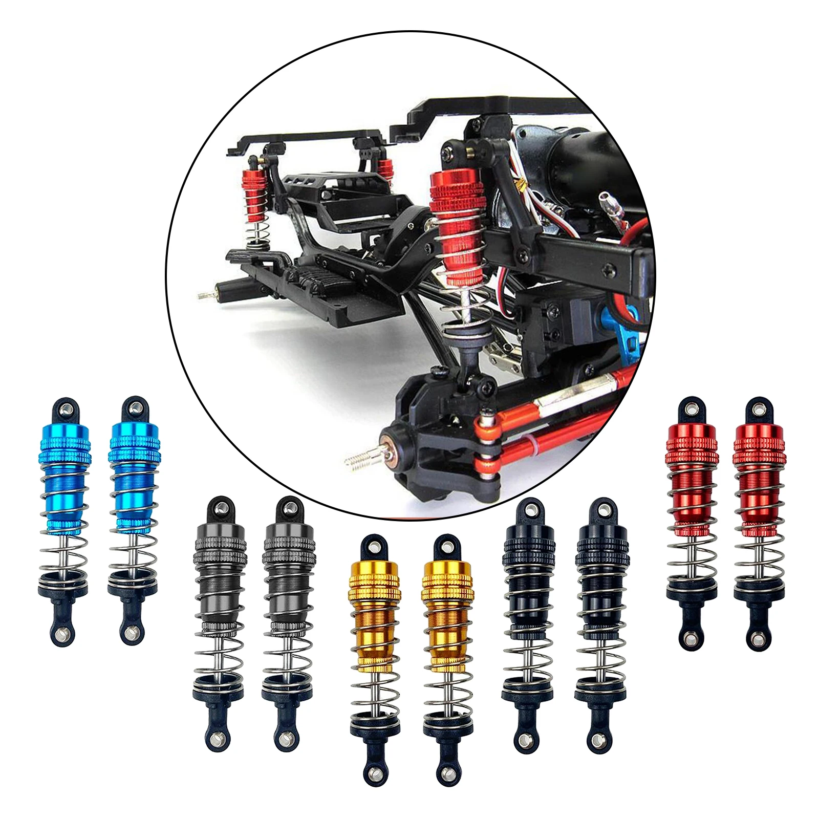 Амортизатор из алюминиевого сплава для WLtoys 1/14 RC модель автомобиля 1444001