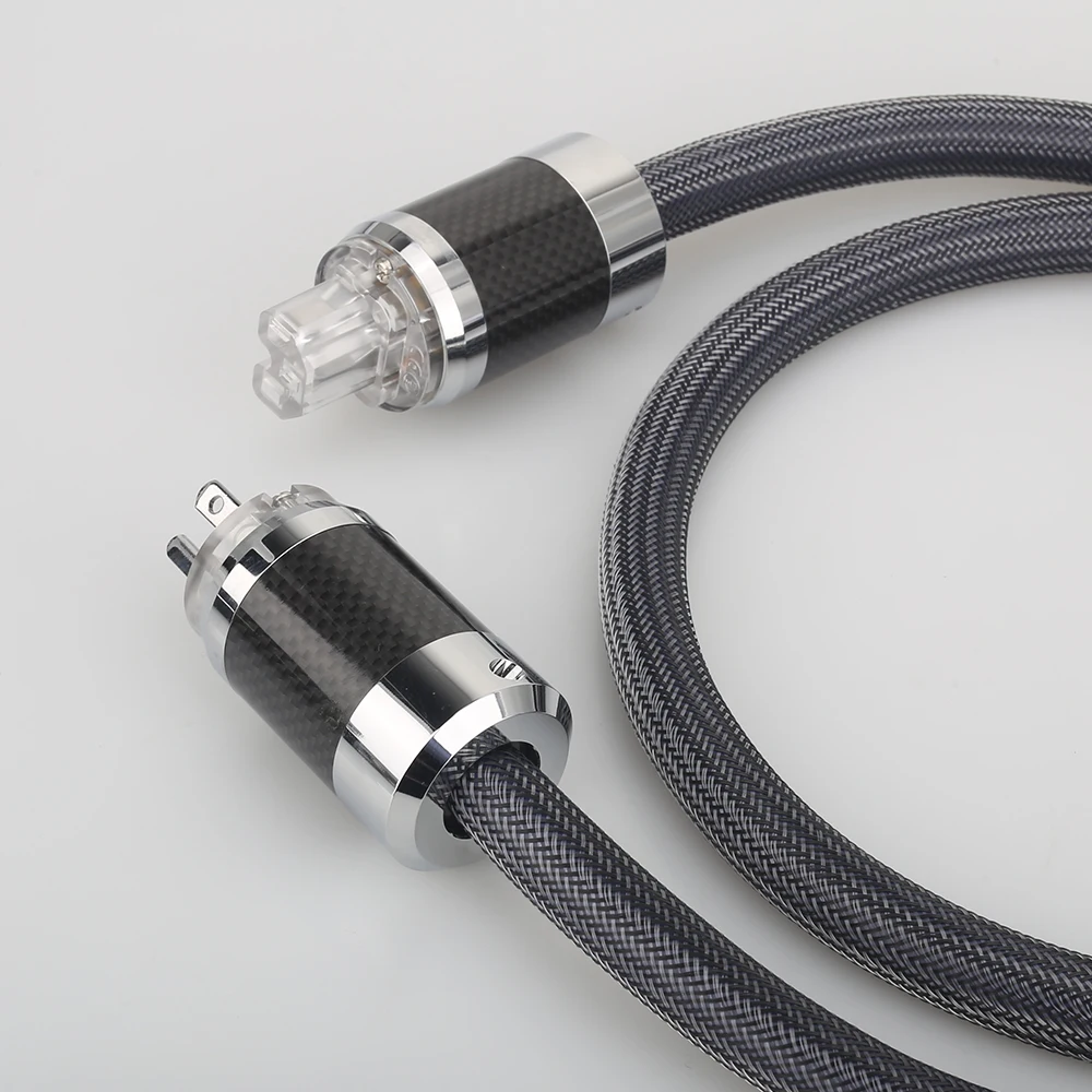 Audiocrast P101 DW15 Hi End OFC кабель питания с родиевым покрытием из углеродного волокна AC