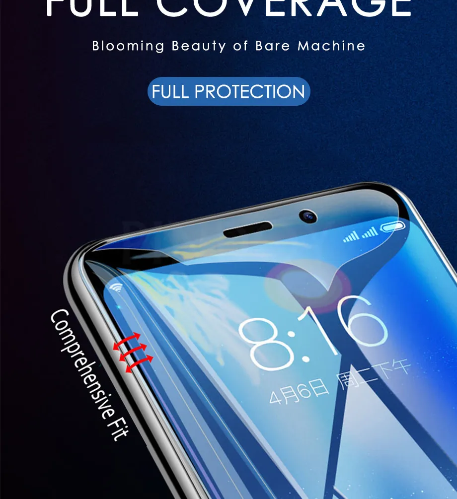 2Pcs Hydrogel Film For Samsung Galaxy S8 S9 S10 S20 Plus Note 8 9 10 Screen Protector For Samsung Note 20 Ultra Film Not Glass mobile phone screen protector