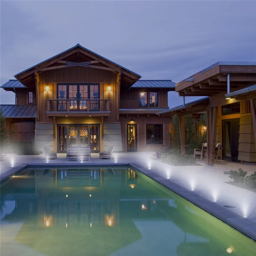 High Quality Solar Deck Lights IP67 Waterproof Solar Garden Light Sensing Garden Paths Underground Lamp LED Floor Light