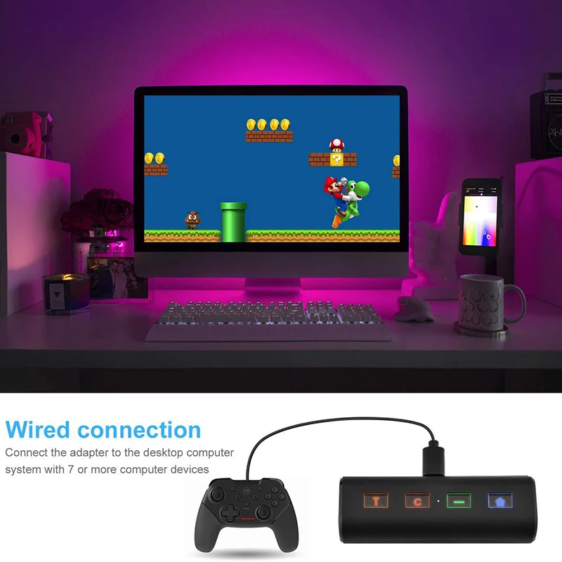 Беспроводной адаптер для переключателя NGC/WII/NES/SNES Классическая дверная ручка