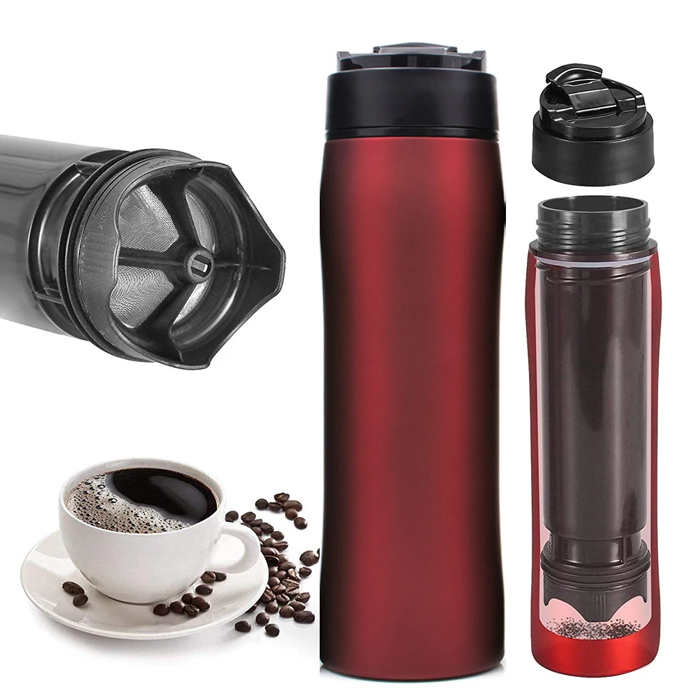 

YRP Portable French Press espresso coffee maker Stainless Steel Filter for Tea and Coffee Tarvel cup reusable portafilter tools