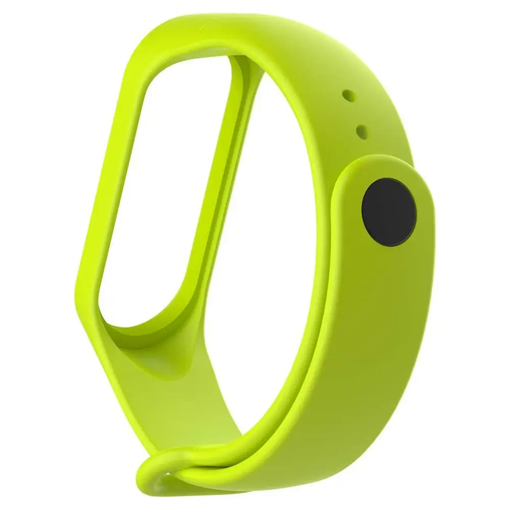 green OULUCCI мягкий силиконовый ремешок для часов для xiaomi mi band 4 ремешок/аксессуары для браслетов многоцветная Замена ремешка mi band 3 ремешок - Цвет: green
