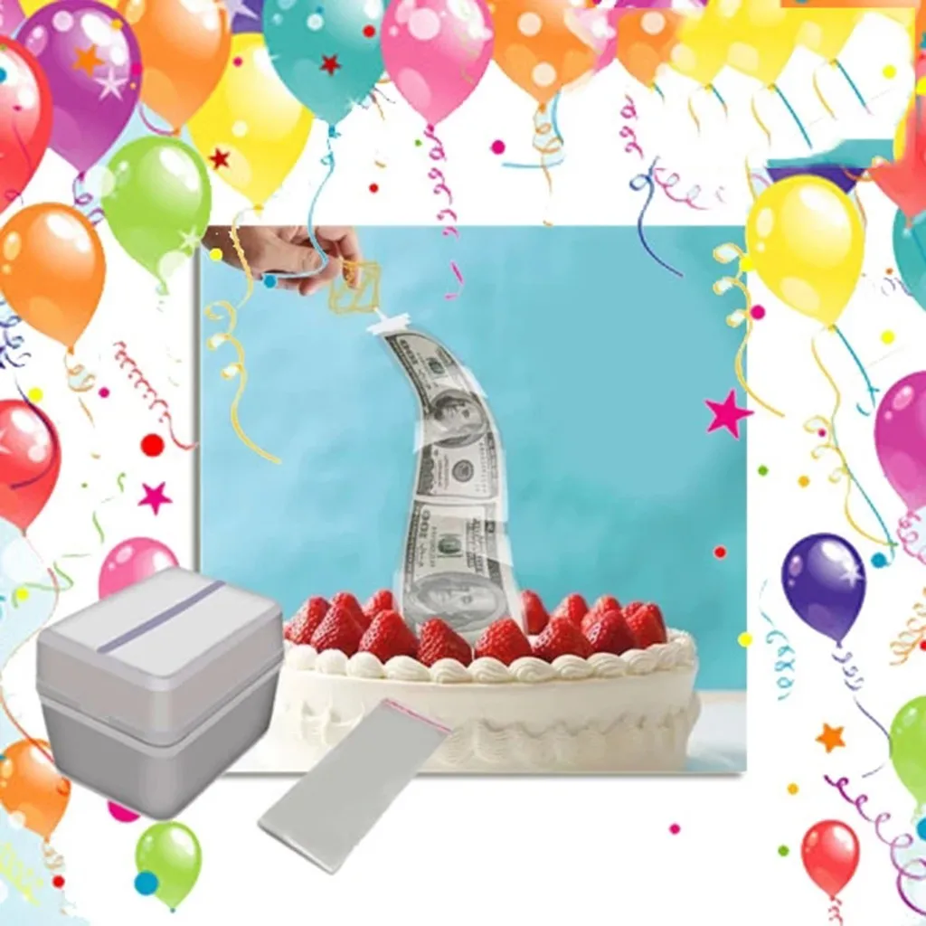 ケーキ Atm サプライズ誕生日パーティートッパー貯金箱面白いケーキキッズギフトハッピー装飾プルマネーサプライズボックスケーキツール スタンド Aliexpress ケーキatmマネーボックスは 誕生日パーティーのための無毒な装飾サプライズギフトを引っ張ります