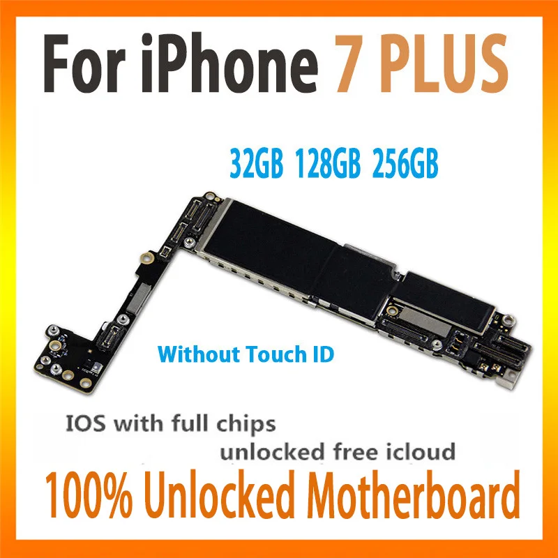 Полностью протестированная материнская плата для iphone 7 plus, материнская плата для iphone 7 p с/без touch ID, основная плата, оригинальная разблокированная MB