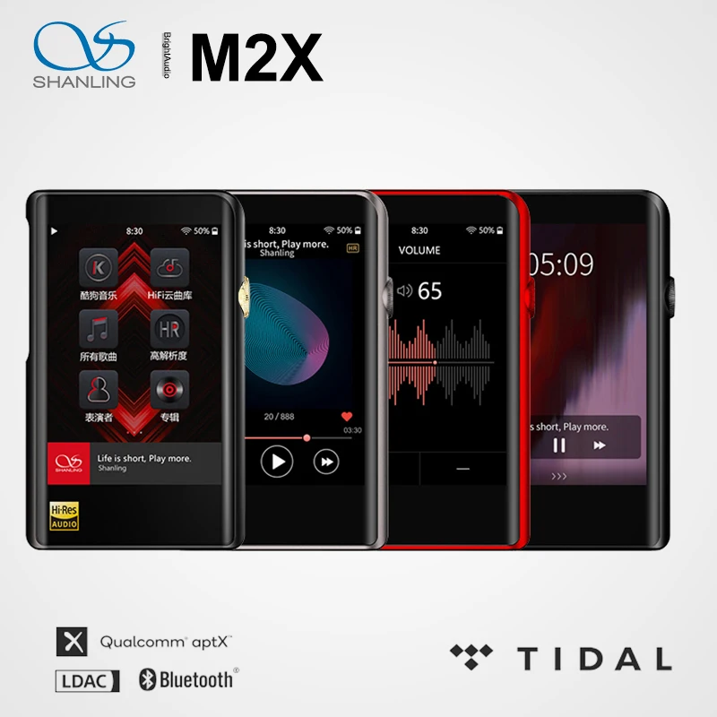 SHANLING M2X Hi-Res AK4490 DAC USB DSD Wifi Bluetooth HIFI Music MP3 Player PCM 32/384 Touch Screen Type C