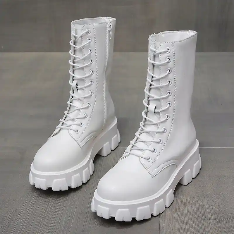 Botas goticas blancas Clearance