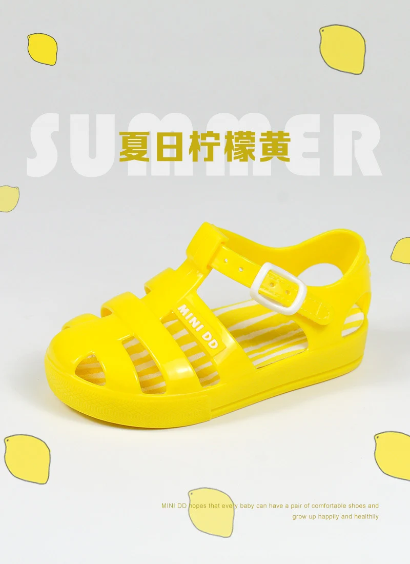 comfortable sandals child 2021 new girls solid color roman sandals baby cute soft jelly shoes children waterproof jelly shoes slippers for boy